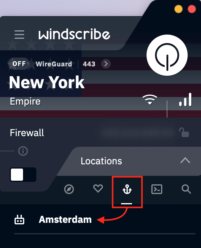 Desktop app static IP location